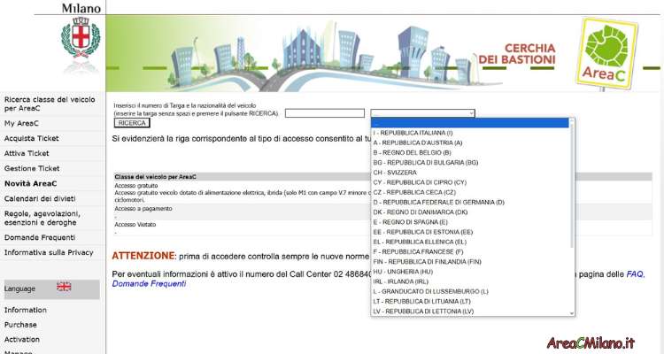 Paese di Registrazione